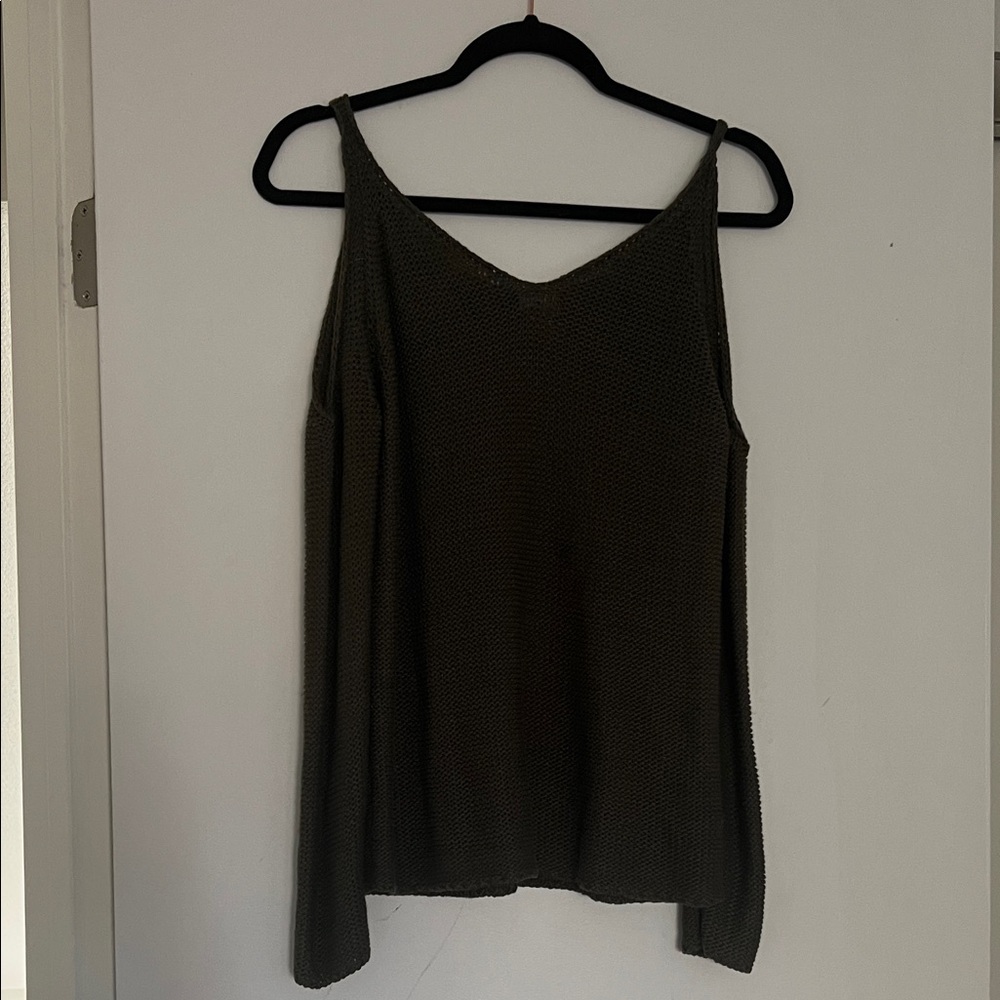 Alya Dark Olive Camisole Top
